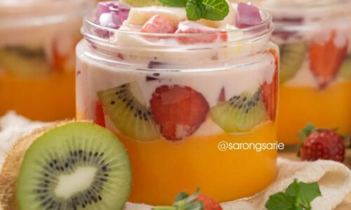 Salad Buah Puding Mangga - Kue dari Mayones