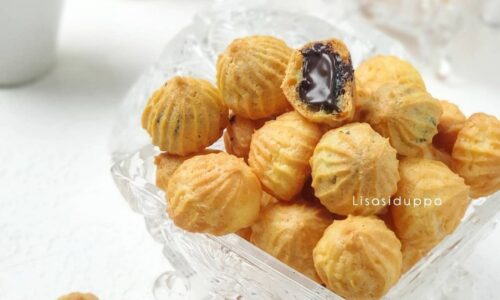 Soes Kering Mini Isi Coklat