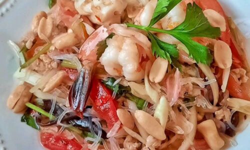 Spicy Glass Noodle Salad/yum Woon Sen