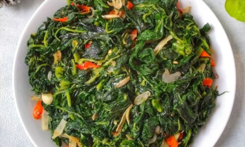 Tumis Daun Pepaya - Masakan dari Daun Pepaya