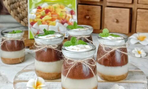 Almond Coklat Puding Pie