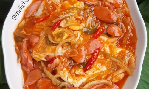 Asam Manis Telor Ceplok Sosis