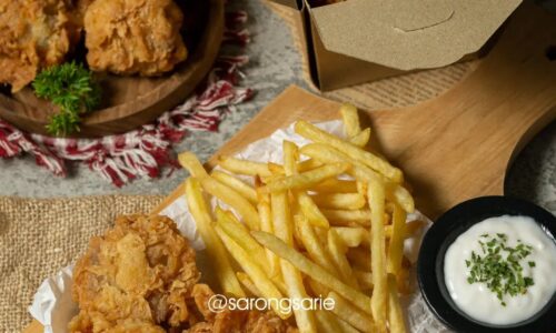 Ayam Goreng Crispy Geprek Sambel Bawang
