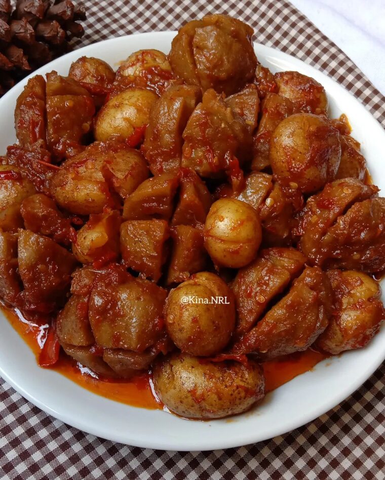 Resep Bakso Kentang Sambal Bawang Dari kina.nrl