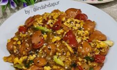 Resep Barbeque Sausages & Scrambled Eggs Dari indahdapur