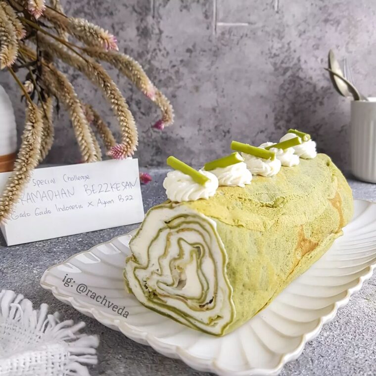 Resep Dadar Gulung Matcha Isi Krim Keju Dari rachveda