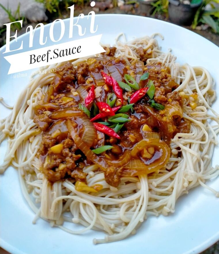 Resep Enoki Beef Sauce Dari ilma_ilma24