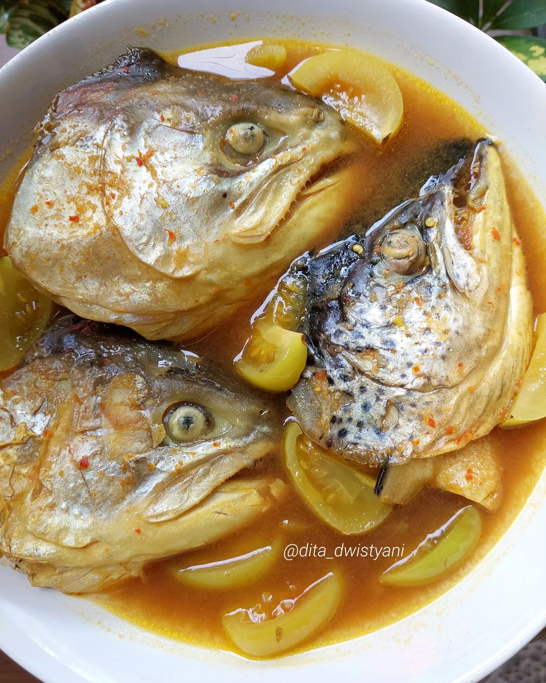 Resep Kepala Salmon Kuah Asam Dari Dita Dwistyani