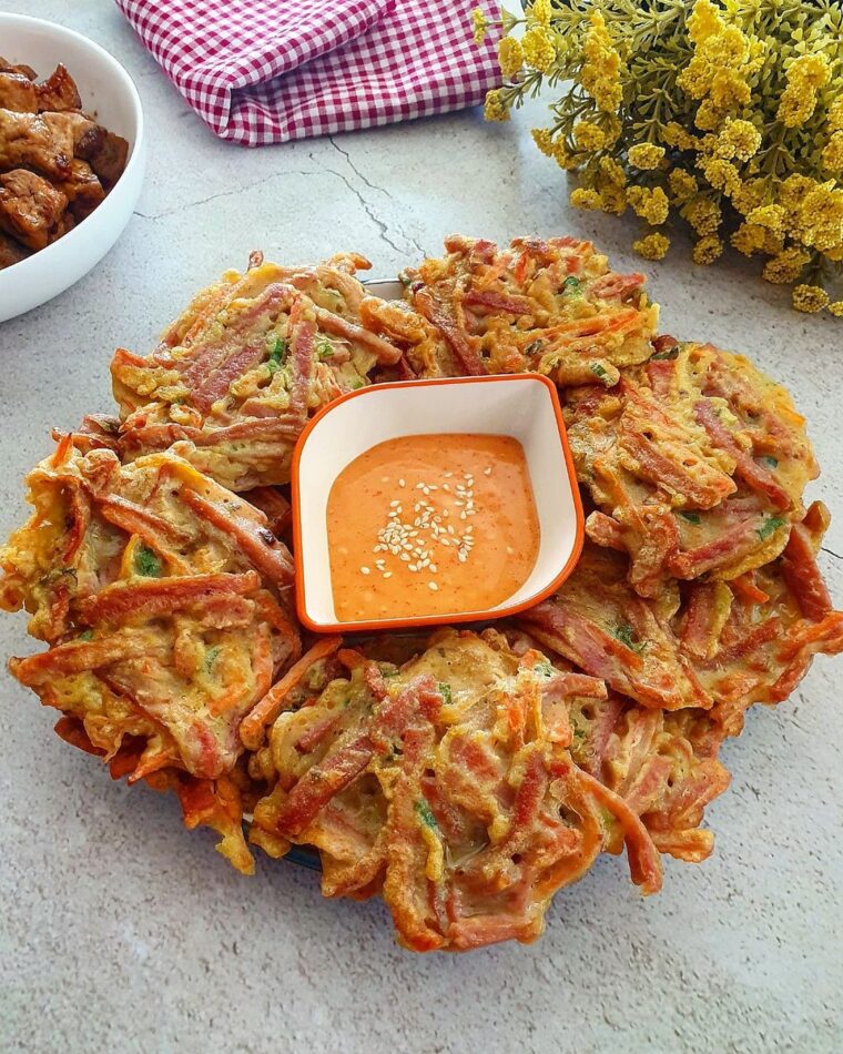 Resep Korean Sausage Pancake Dari yscooking