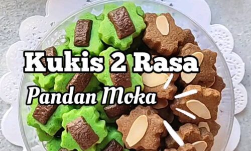 Kukis 2 Rasa Pandan Moka