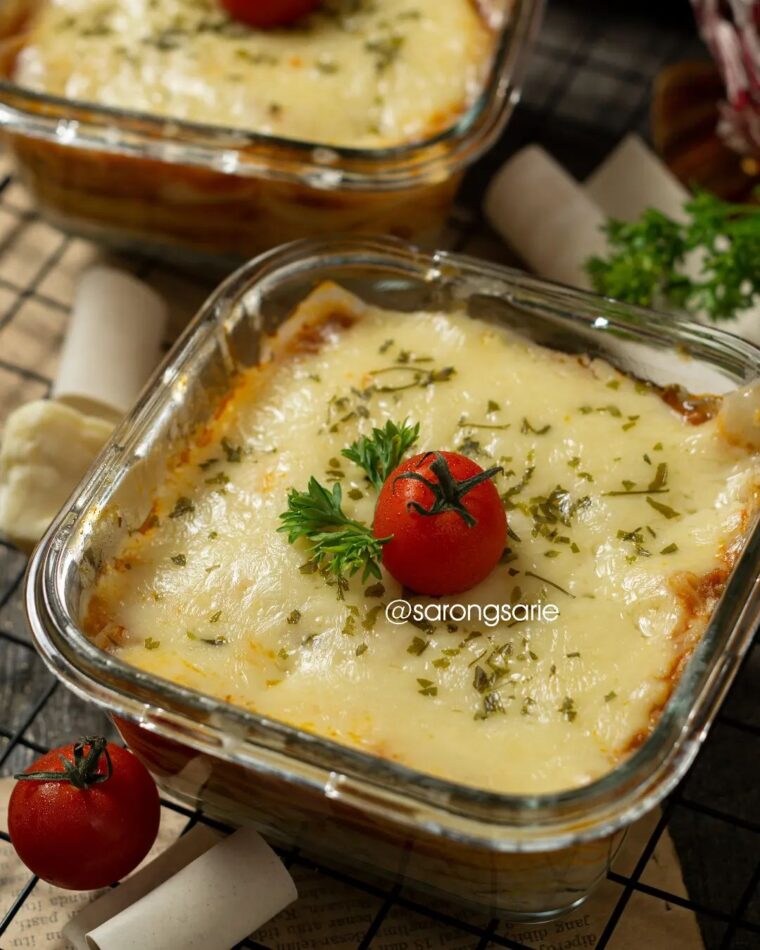 Resep Lasagna Kulit Pangsit Dari sarongsarie