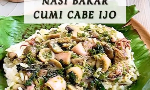 Nasi Bakar Cumi Cabe Ijo