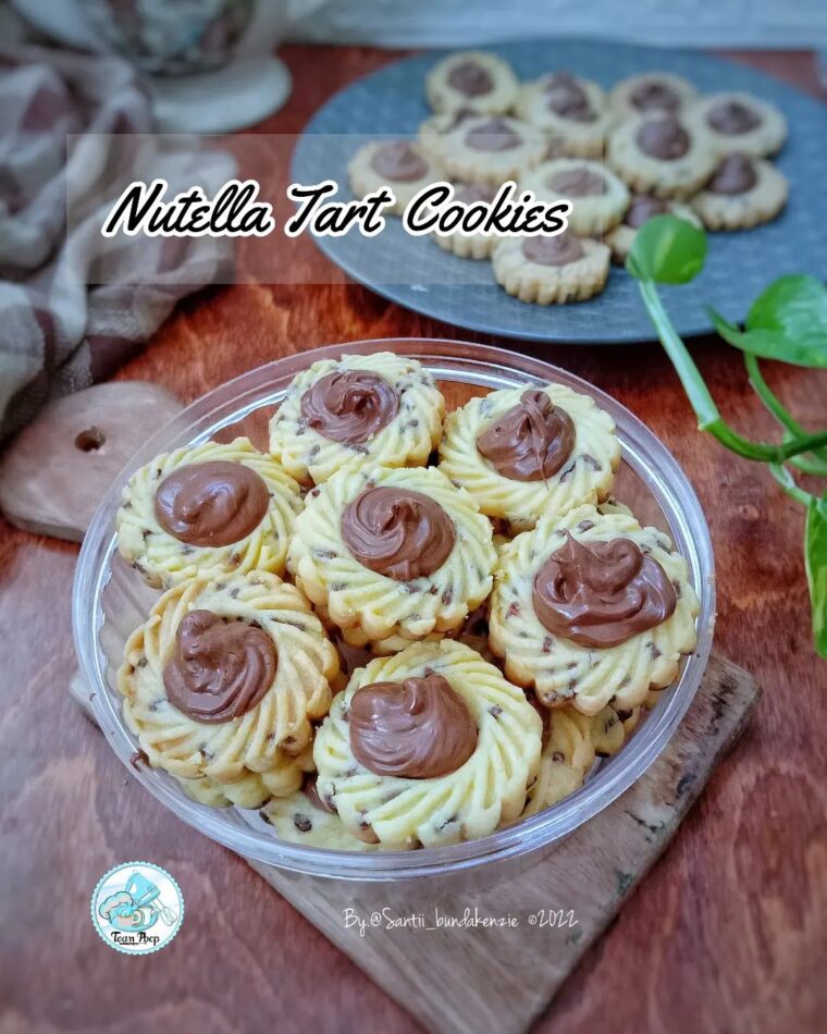 Resep Nutella Tart Cookies Dari santii_bundakenzie