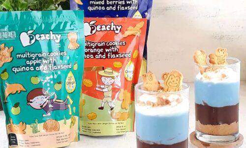 Peachy Mousse - Kue dari Bunga Telang