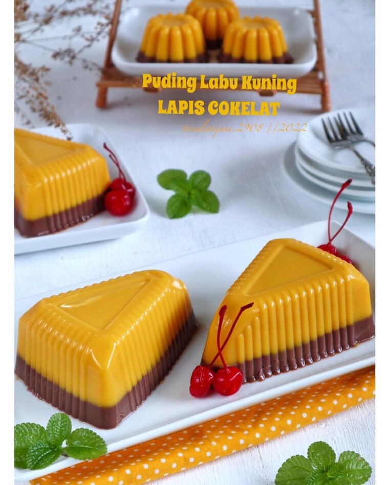 Resep Puding Labu Kuning Lapis Cokelat Dari trisulistijani.2908