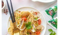 Resep Spaghetti Kerang Batik Ala Kara Dari jeehan_kitchen