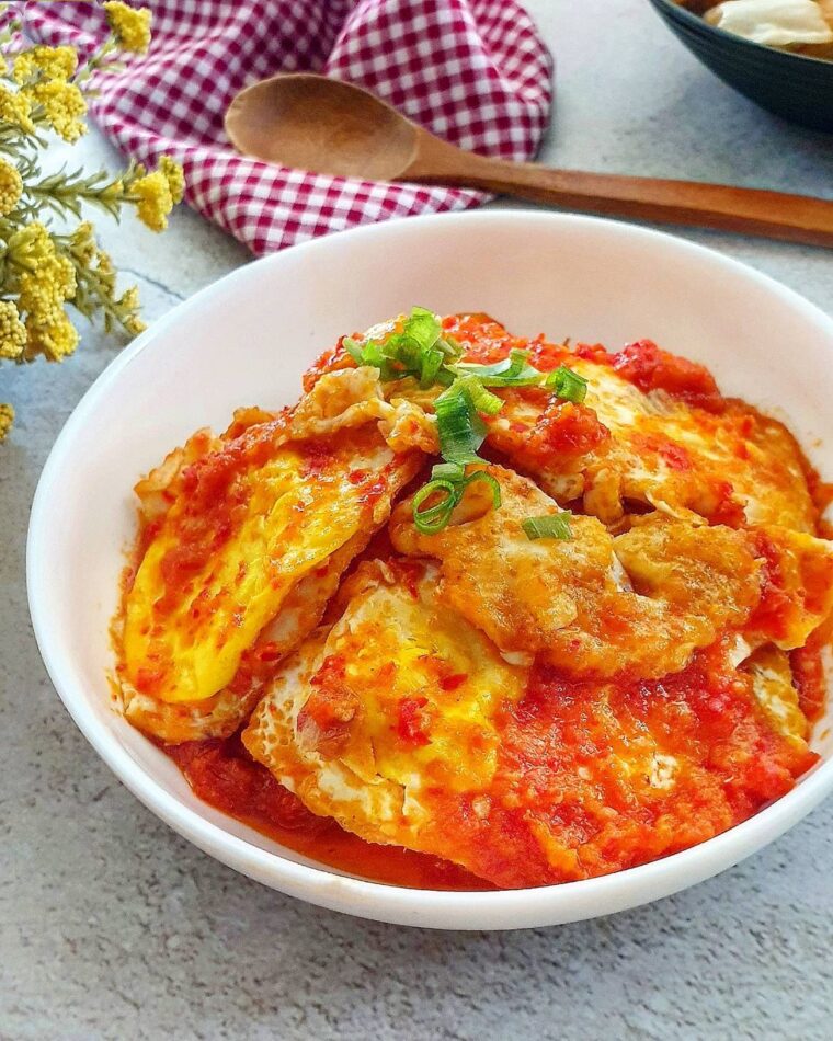 Resep Telur Ceplok Saus Pedas Dari yscooking