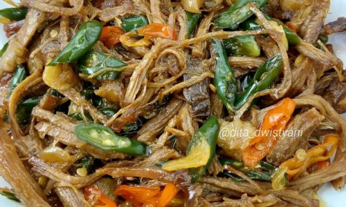 Tumis Empal Cabai Hijau