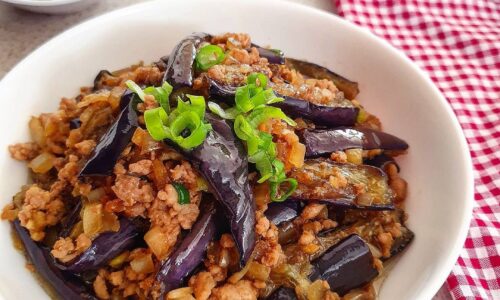 Tumis Terong Daging Cincang