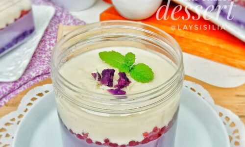 Ube Sago Milky Cheese Dessert