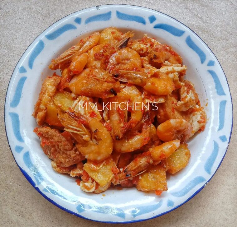 Resep Balado Kentang Udang & Tofu Dari matthewmaureen