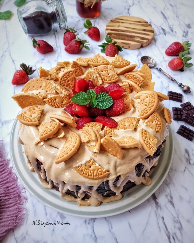 Resep Banana Cake With Dalgona Topping Dari albiyansmom