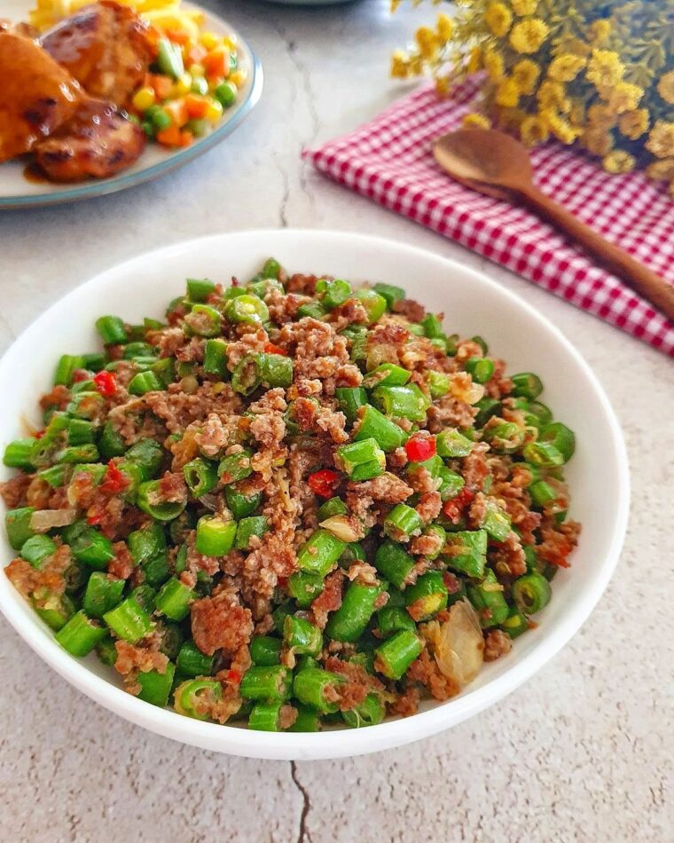 Resep Cah Buncis Daging Cincang Dari yscooking