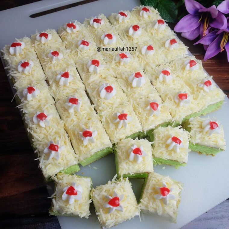 Resep Cake Potong Pandan Keju Dari mariaulfah1357