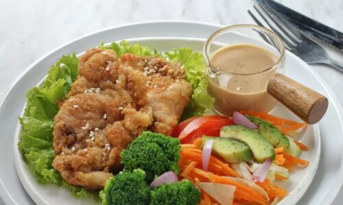 Chicken Katsu With Salad