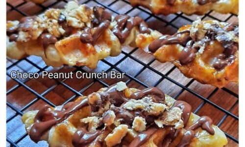Choco Peanut Crunch Croffle