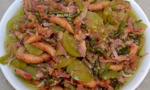 Cumi Asin Kecombrang Tomat Cabe Ijo - Masakan dari Kecombrang