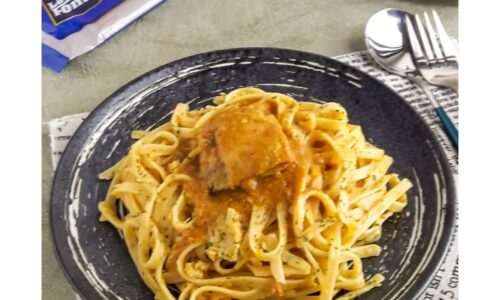 Fettucini Rendang Ayam - Masakan dari Ayam dan Pasta(spaghetti)