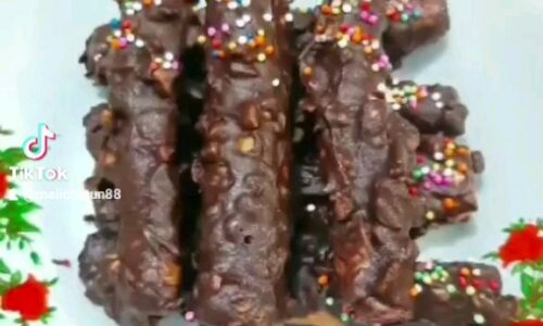 Kulit Pangsit Gulung Balut Coklat Kacang - Kue dari Kacang Tanah