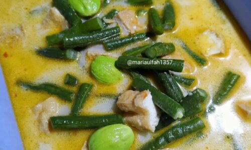 Lodeh Kacang Panjang - Masakan dari Petai dan Tahu