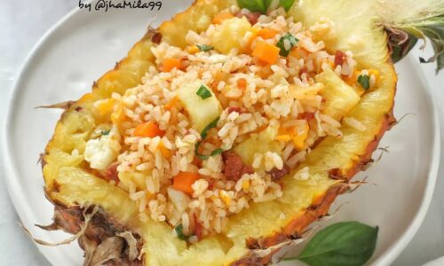 Nasi Goreng Kornet Nanas - Masakan dari Kornet