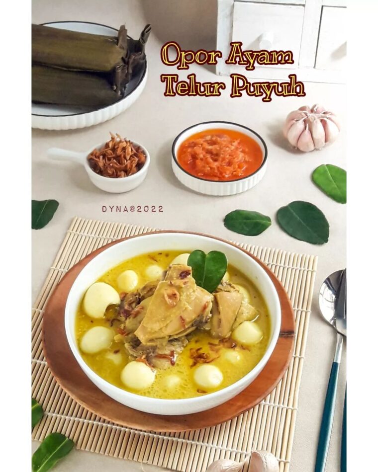 Resep Opor Ayam Telur Puyuh Dari dapur_dyna