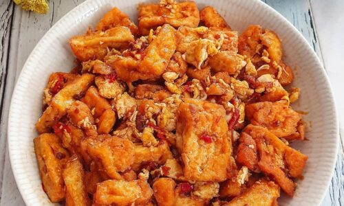 Oseng Tahu Telur Bumbu Pedas