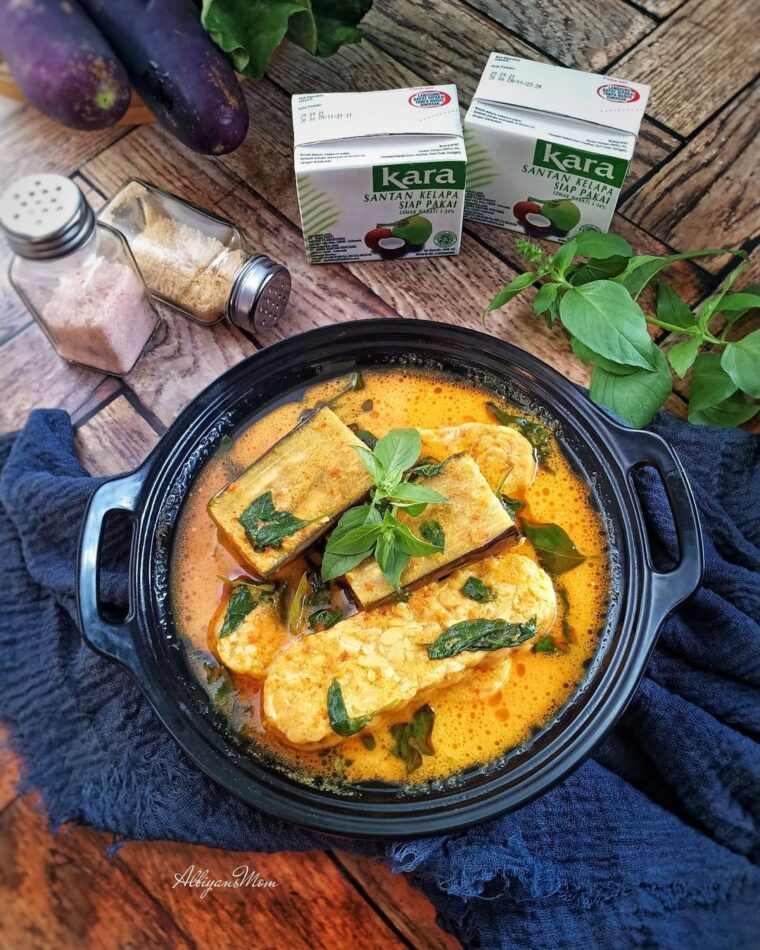 Resep Pecel Santan Tempe Terong Dari albiyansmom