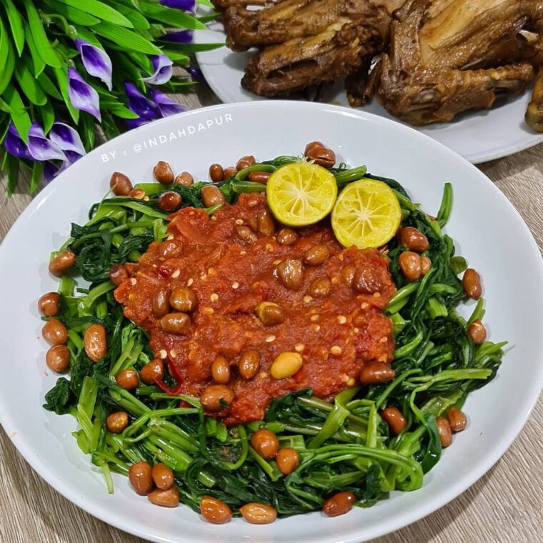 Resep Plecing Kangkung Khas Lombok Dari indahdapur
