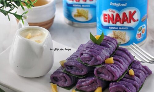 Putu Mayang Ubi Ungu Saus Nangka