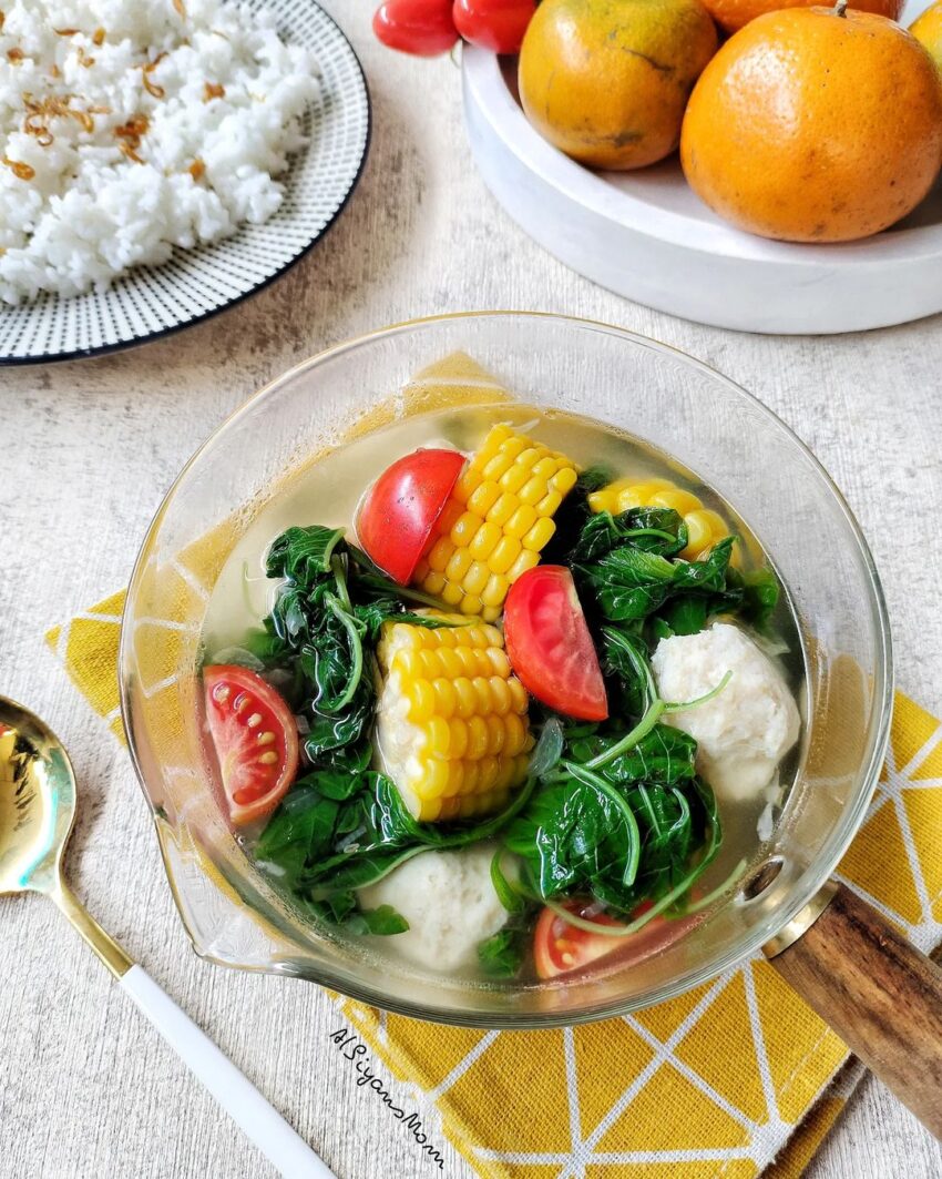 Resep Sayur Bening Bayam Dari @albiyansmom