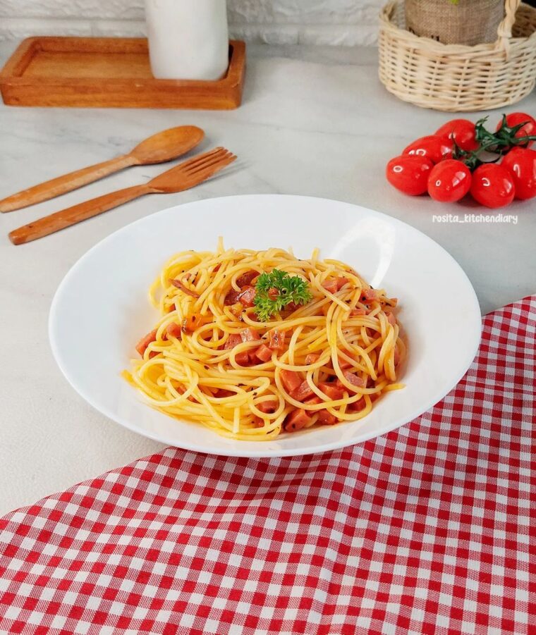 Resep Spaghetti Beef Luncheon Dari rosita_kitchendiary