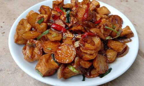 Tahu Bakso Ikan Saus Tiram