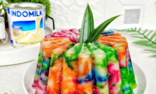 Talam Bihun Pelangi - Kue dari Jagung