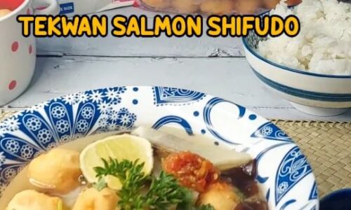 Tekwan Salmon Shifudo - Masakan dari Bengkuang