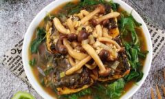 Resep Tofu Siram Bayam Jamur Dari albiyansmom