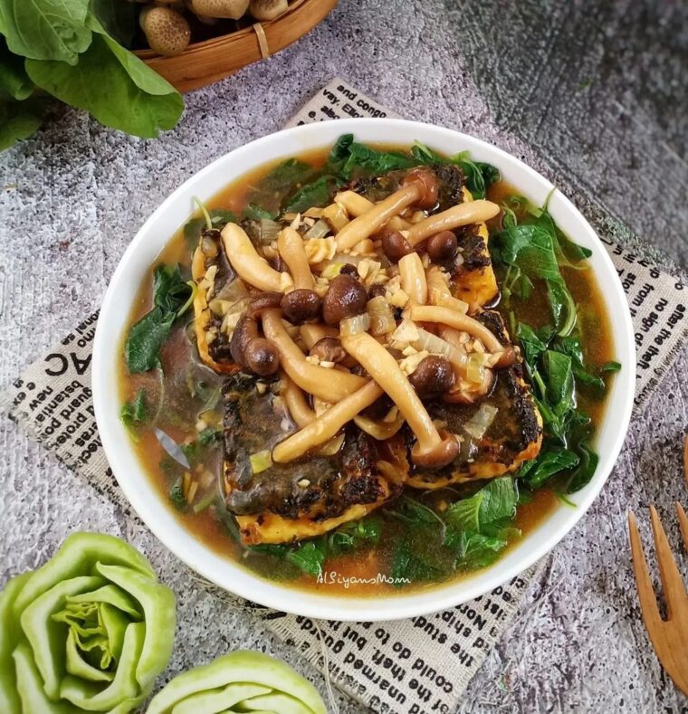 Resep Tofu Siram Bayam Jamur Dari albiyansmom