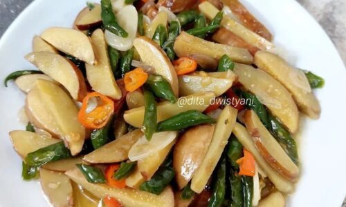 Tumis Jengkol Cabai Hijau