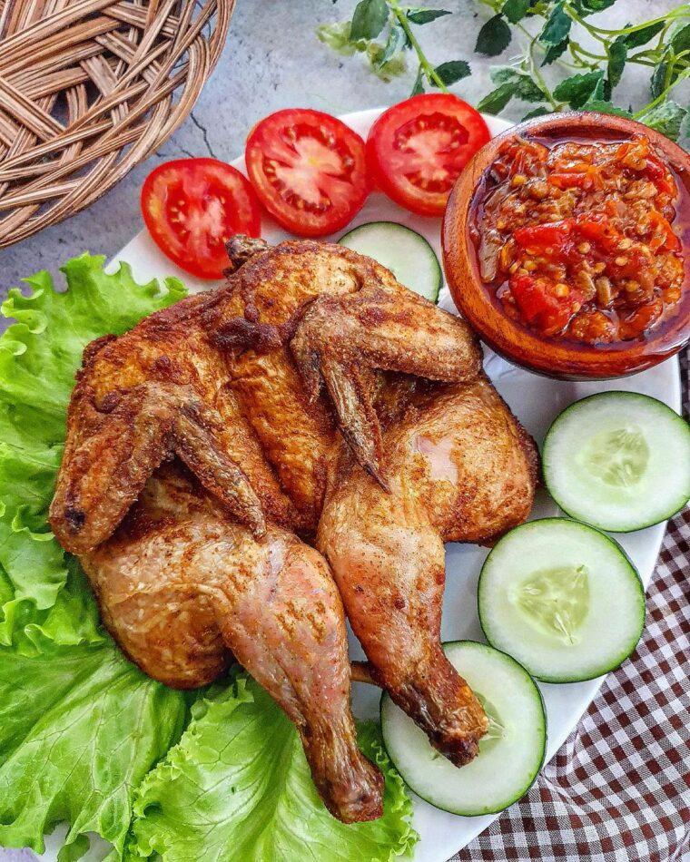 Resep Ayam Goreng Sambal Mercon Dari yscooking