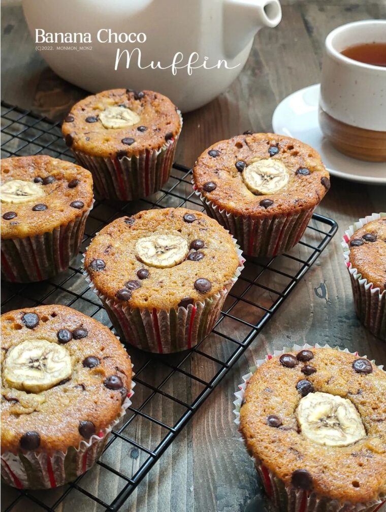 Resep Banana Choco Muffin Dari monmon_mon2